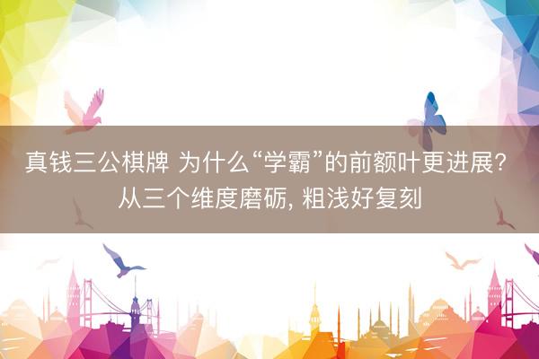 真钱三公棋牌 为什么“学霸”的前额叶更进展? 从三个维度磨砺, 粗浅好复刻
